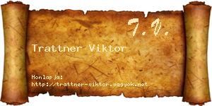 Trattner Viktor névjegykártya